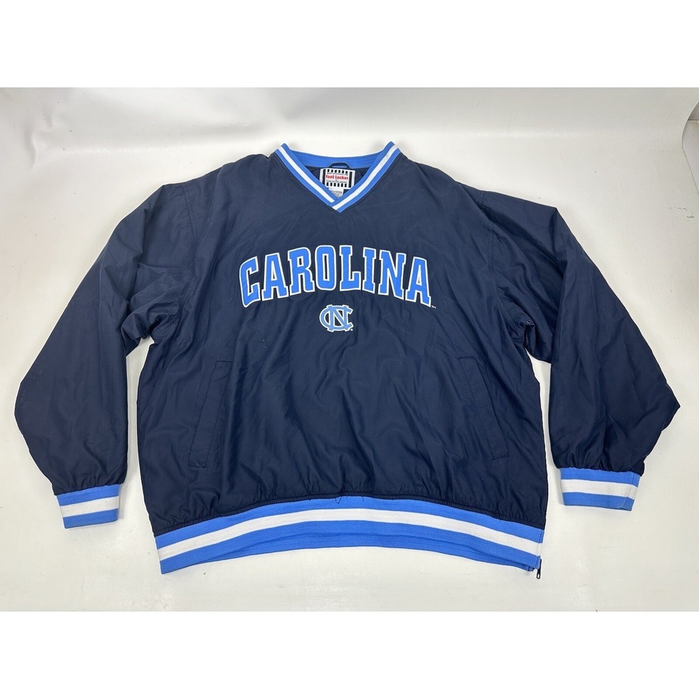 North Carolina Tar Heels Pullover Adult XL Blue Jacket Foot Locker Vintage